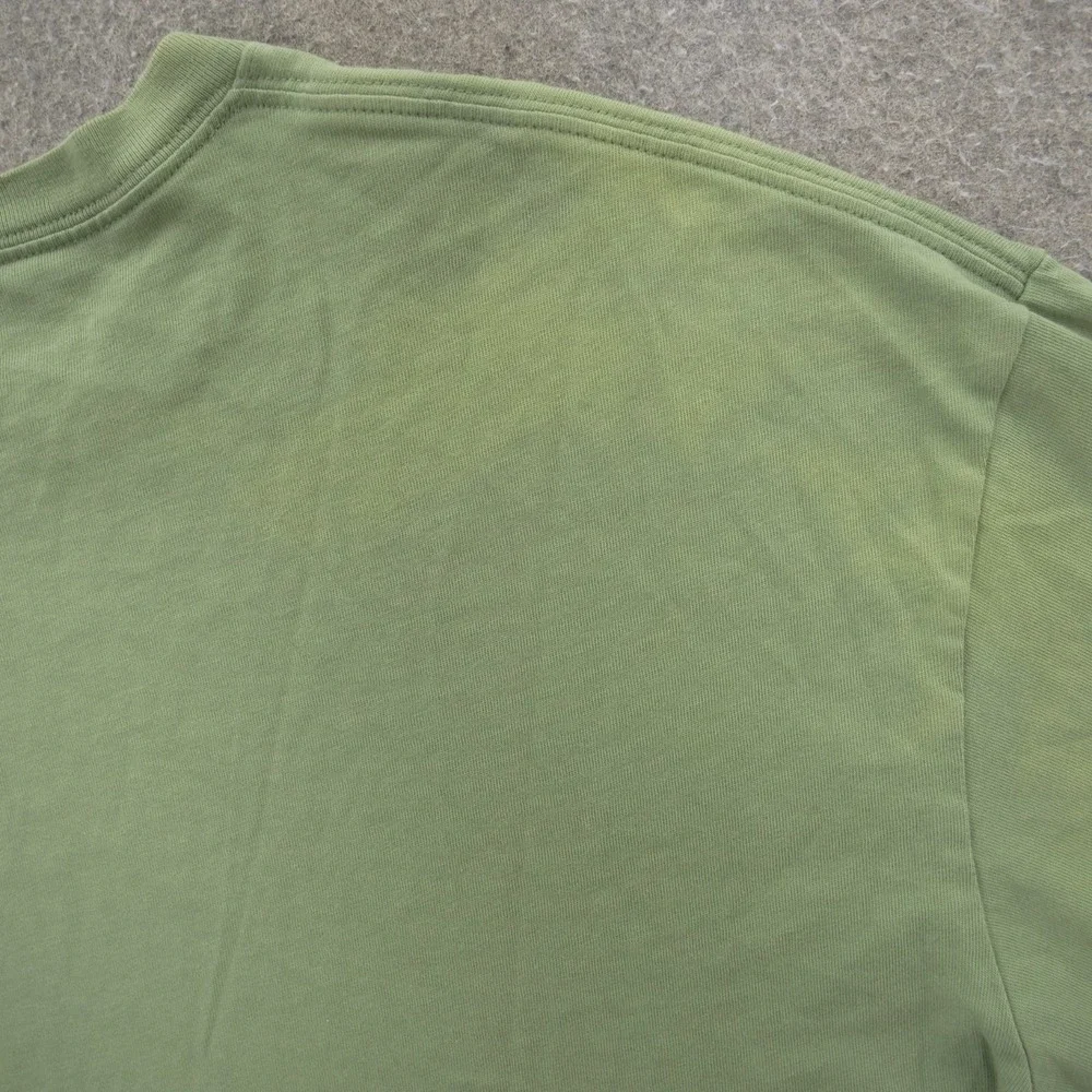Nike Jordan Engineered Shirt Mens Large Green Long Sleeve Crew Graphic Print Log